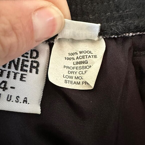 Alfred Dunner Petite Black Wool Skirt Size 14P - Picture 5 of 9